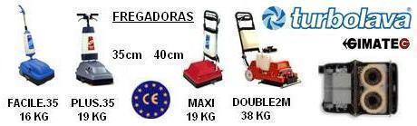 fregadoras portatiles profesionales 220V 16 kg o Bateria solo 22 kg