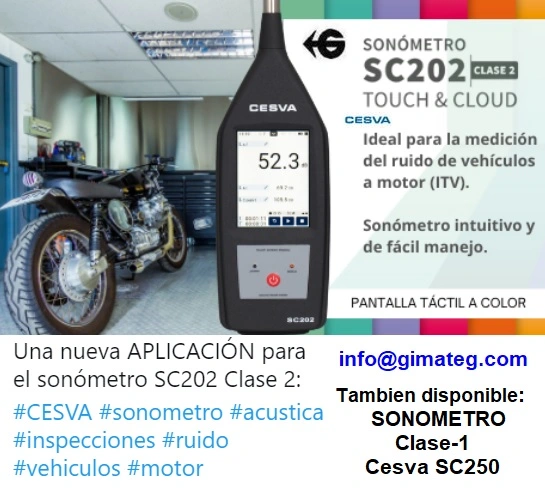 sonometro clase-2 graficos Sc202 cesva gimateg
