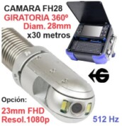 camara giratoria 28mm HD inspeccion tubos FH1pro gimateg