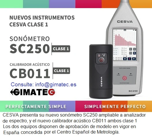 sonometro con metrologia legal Sc101 venta y alquiler gimateg