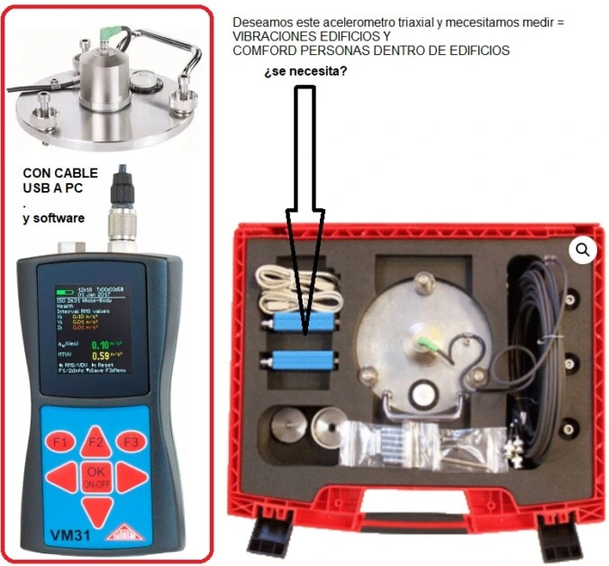 vibrometro triaxial edificios VM31 venta alquiler gimateg