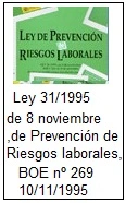 Enlace a Ley 31-1995  Prevencion Riesgos Laborales