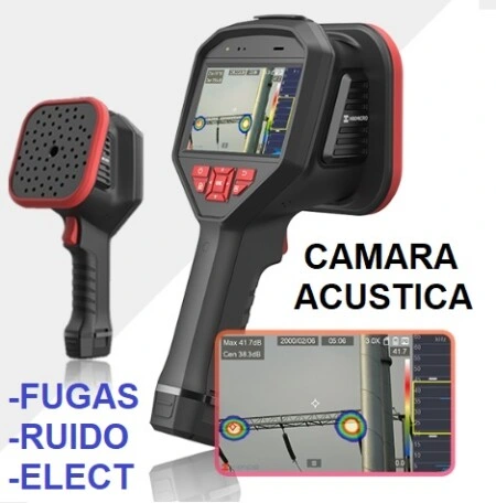 Camara acustica AI56 fugas o zonas ruido o descarga electrica