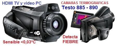 CamarasTermograficas PROF foto 1280 y video 640 TESTO gimateg