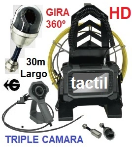 camaras vision giratoria para tubos y para maquinas GimateG