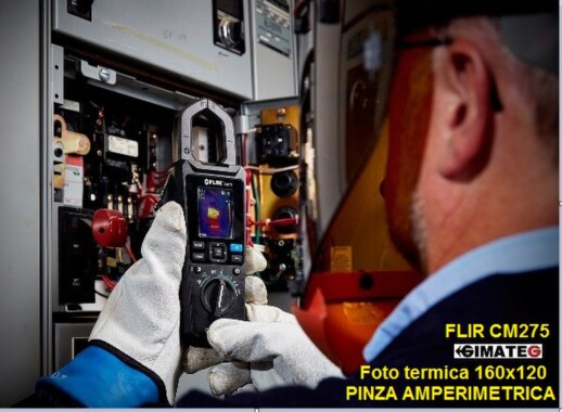 pinza amperimetrica Flir CM275 con foto termografica GimateG