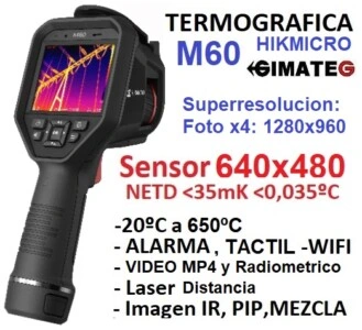 termografica 640x480 hikmicro M60 gimateg
