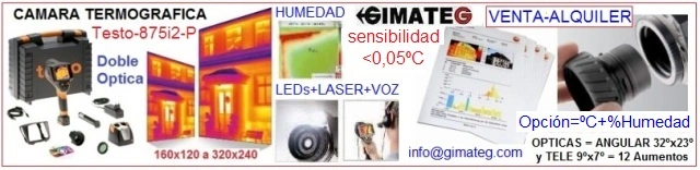 camara termica testo 875 muy sensible para edificios ,gimateg