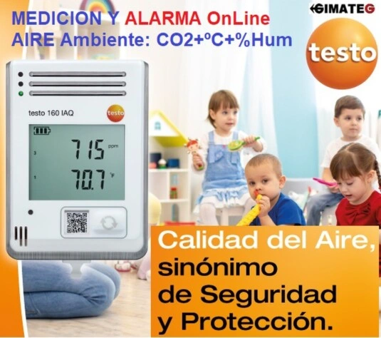 medidor calidad aire de sobremesa CO2 CDL210 gimateg